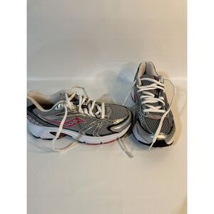 Saucony Oasis Running Shoes Women Size 6.5 Grey Pink Athletic Shoes 15096-1